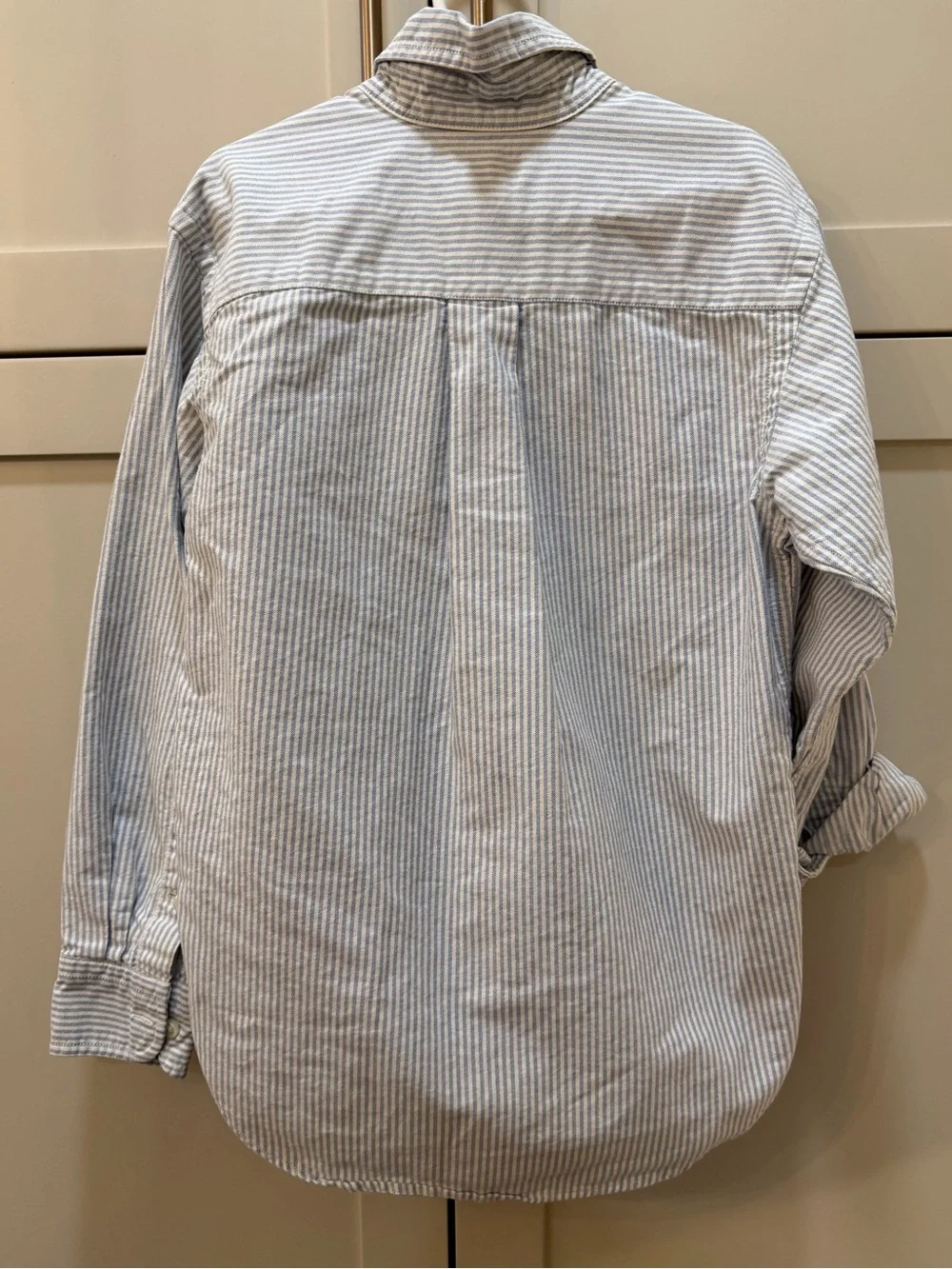 Polo by Ralph Lauren boys Blue & White Striped Button-Down Shirt- 8